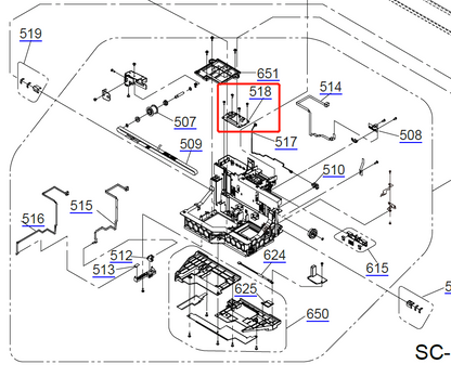 SUB Board for EPSON SC-S40600/S60600/S80600 F9300/F9400/B9000 - 2174252