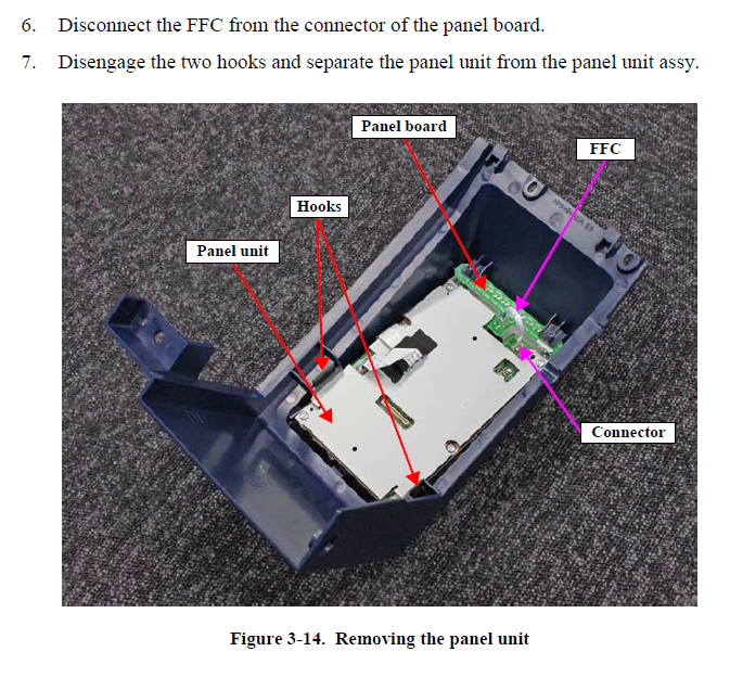Panel ASSY for EPSON SC-S40600/S60600/S80600 S40670/S60670/S80670 F9300/B9000/F9370/B9070 - 1717396