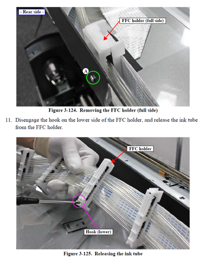 Ink Tube A (Full side) for EPSON SC-S40600/S40610/S40650/S40670 - 1680686 / 1734979 / 1863426 / 1766905