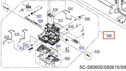 CARRIAGE ASSY for EPSON SureColor S60600 S60670 S80600 S80670 - 1725002