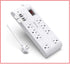 8 OUTLET POWER STRIP WITH USB SURGE PROTECTOR www.wideimagesolutions.com  39.99
