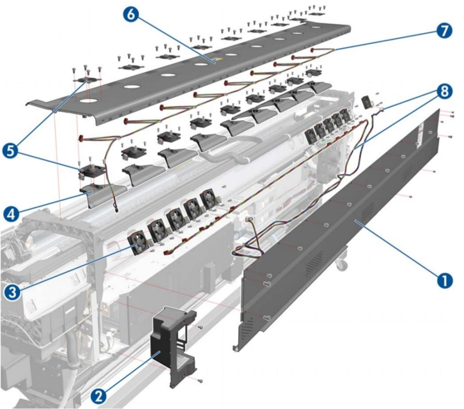 Top cover - For use with the 104-inch Designjet L28500 printer

CQ871-67038 www.wideimagesolutions.com  1346.00