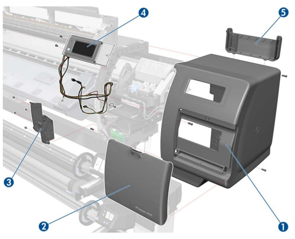 HP Control panel assembly - For use with the 104-inch Designjet L28500 printer
CQ871-67054 www.wideimagesolutions.com Parts and Inks 887.83