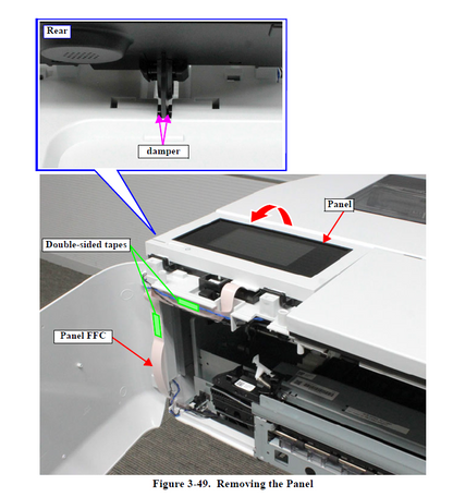 Panel Unit (With Panel FFC) for EPSON SureColor T2100 T3100 T5100 T3100N T5100N T5100M T3170 T5170 - 1759326