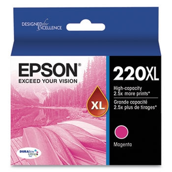 Epson 220XL DURABrite Ultra High-Yield Magenta Ink Cartridge for WorkForce WF-2630, WF-2650, WF-2660, WF-2750, WF-2760 and Expression Home XP-320, XP-420, XP424 - T220XL320S