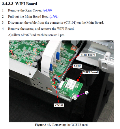 WIRELESS LAN USB MODULE for EPSON T2100/T3100 T3400/T3405 T5100/T5400/T5405 XP/ET/WF Series - 2192160