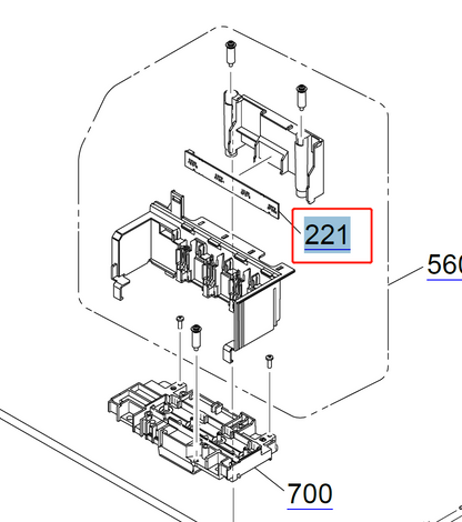 CR CONTACT MODULE (CSIC) for EPSON F500 F501 T2100 T3100 T5100 T5100N T3100D T3100N T3100X T3100M T3400 T3405 T5400 T5405 - 2183114