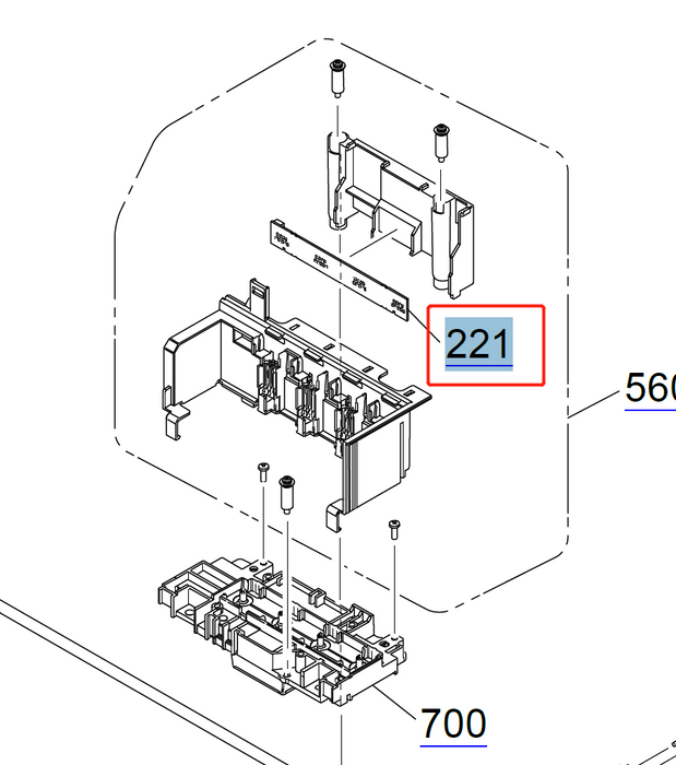 EPSON F500 F501 T2100 T3100 T5100 T5100N T3100D T3100N T3100X T3100M T3400 T3405 T5400 T5405 CR CONTACT MODULE (CSIC) - 2183114