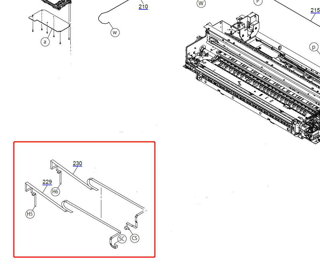 CR Cable FFC for EPSON F500 F501 T2100 T3100 T3100N T3100X T3100D T3170 - 2183767 + 2183768