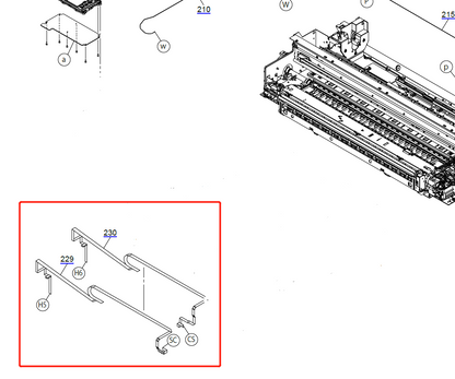 CR Cable FFC for EPSON F500 F501 T2100 T3100 T3100N T3100X T3100D T3170 - 2183767 + 2183768