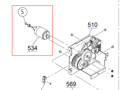 ATC MOTOR ASSY for EPSON F500 F501 T2100 T3100 T3170 T5100 T5170 T5100M T5100N T3100D T3100N T3100X T3100M - 1724242