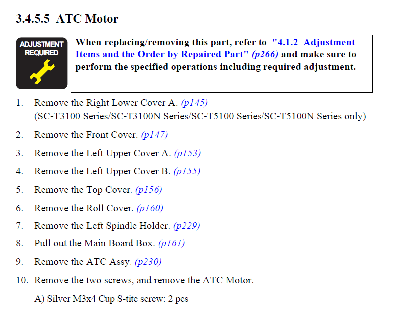 ATC MOTOR ASSY for EPSON F500 F501 T2100 T3100 T3170 T5100 T5170 T5100M T5100N T3100D T3100N T3100X T3100M - 1724242