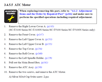 ATC MOTOR ASSY for EPSON F500 F501 T2100 T3100 T3170 T5100 T5170 T5100M T5100N T3100D T3100N T3100X T3100M - 1724242