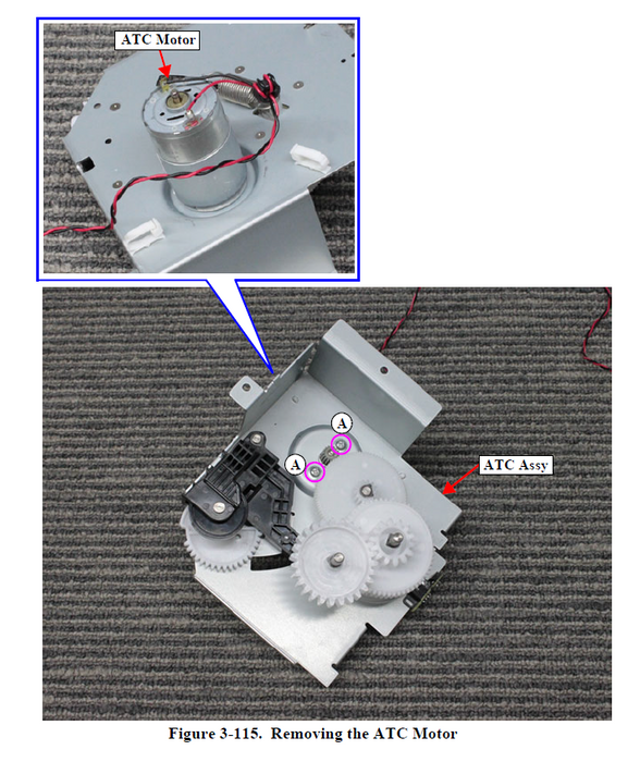 EPSON ATC MOTOR ASSY - F500 F501 T2100 T3100 T3170 T5100 T5170 T5100M T5100N T3100D T3100N T3100X T3100M - 1724242