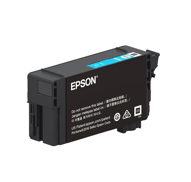 Epson UltraChrome XD2 Cyan Ink 50ml for SureColor T2170, T3170, T3170M, T5170, T5170M Printers - T40W220