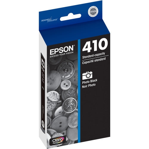 Epson 410 Claria Premium Photo Black Ink Cartridge for Expression XP-530, XP-630, XP-640, XP-830, XP-7100 - T410120-S