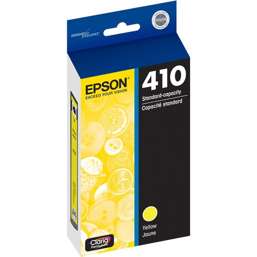 Epson 410 Claria Premium Yellow Ink Cartridge for Expression XP-530, XP-630, XP-640, XP-830, XP-7100 - T410420-S