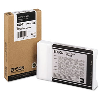 Epson UltraChrome K3 Ink Photo Black 220ml for Stylus Pro 7800, 7880, 9800, 9880 - T603100
