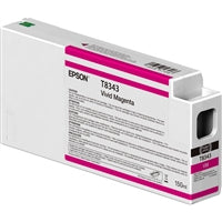 Epson UltraChrome HD 150mL Magenta Ink Cartridge for SureColor P6000, P7000, P8000, P9000 - T834300