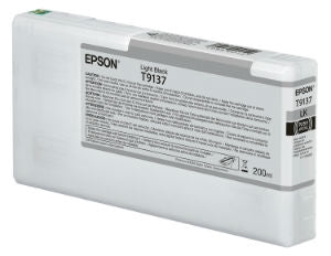 Epson Ultrachrome HD Light Black Ink Cartridge 200ml for SureColor P5000 Printers - T913700