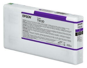 Epson Ultrachrome HDX Violet Ink Cartridge 200ml for SureColor P5000 Printers - T913D00