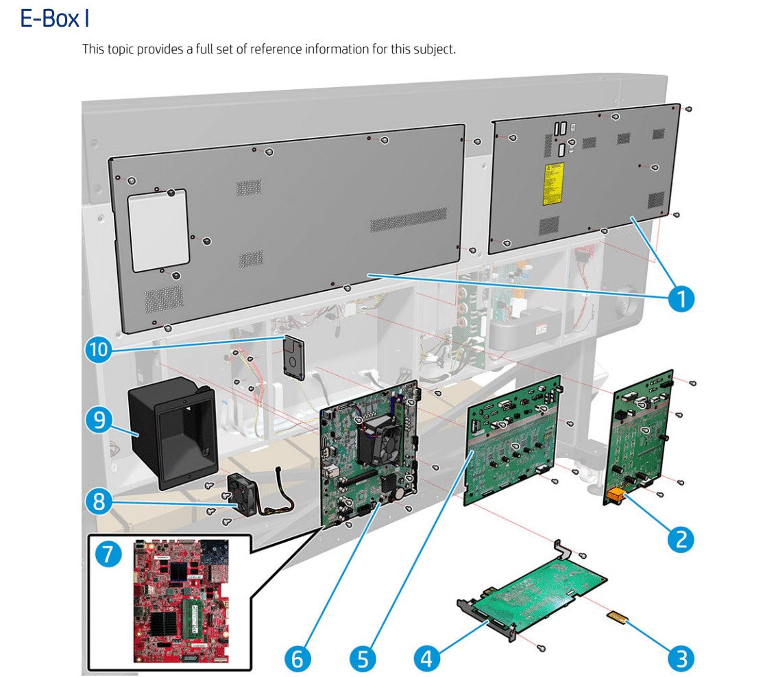 Gauss Board for HP Designjet Z6 Pro, Z9+ and Latex 700, 700W, 800, 800W, R530 Series (Y0U21-67205) - New
