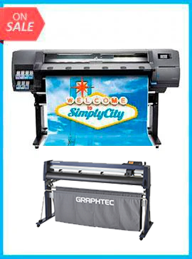HP Latex 110 Printer - Recertified (90 Days Warranty) + GRAPHTEC FC9000-140 54" (137.2 CM) WIDE CUTTER - NEW www.wideimagesolutions.com  12499.99