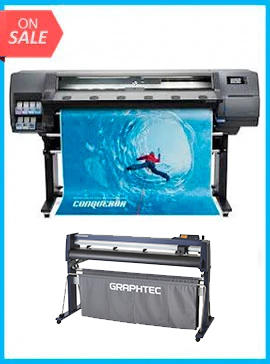 BUNDLE - Plotter HP Latex 315 54&quot; New + GRAPHTEC CUTTER FC9000-140 54&quot; (137.2 cm) Wide Cutter - New www.wideimagesolutions.com BUNDLE 16490.99