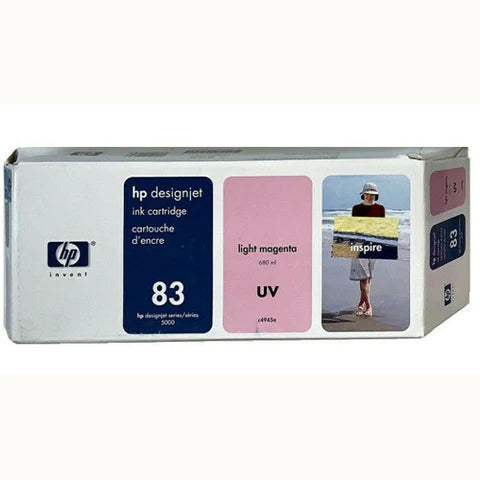 HP 83 Light Magenta UV Ink for the HP Designjet 5000, 5500 - C4945A New OEM