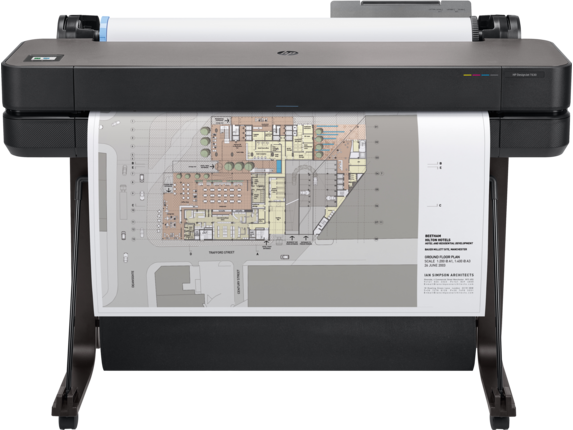 HP DesignJet T630 36" Large-Format Wireless Plotter Printer with convenient 1-Click Printing (5HB11A)