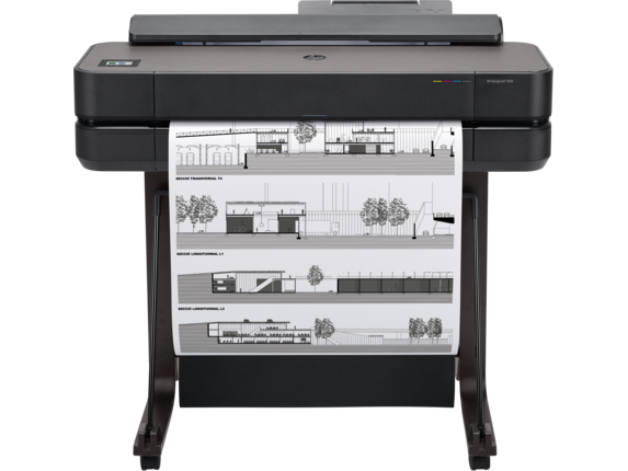 HP DesignJet T650 24" Large-Format Wireless Plotter Printer with convenient 1-Click Printing (5HB08A)