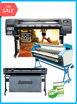 COMPLETE SOLUTION - Plotter HP Latex 310 - Recertified - (90 Days Warranty) + SummaCut D140 54 in (137 cm) vinyl and contour cutting - New + 55" Full-auto Low Temp. Wide Format Cold Laminator, with Heat Assisted + Includes Flexi RIP Software www.wideimagesolutions.com Complete Solutions 13999.00