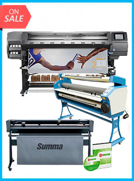COMPLETE SOLUTION - Plotter HP Latex 370 - Recertified (90 Days Warranty) + SummaCut D160 64 in (160 cm) vinyl and contour cutting – New + Upgraded Ving 63" Full-auto Low Temp. Wide Format Cold Laminator, with Heat Assisted + Includes Flexi RIP Software www.wideimagesolutions.com Complete Solutions 24645.99