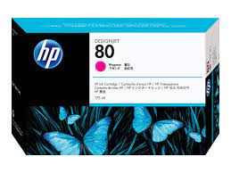 HP 80 Magenta Ink Cartridge 175-ml for HP DJ 1050C/1055CM - C4874A