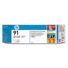 HP 91 775-ml Light Magenta DesignJet Pigment Ink Cartridge for DesignJet Z6100 - C9471A / Partially Used