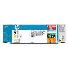 HP 91 Yellow Ink Cartridge (C9469A) - Partially Used