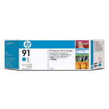 HP 91 Cyan Ink Cartridge (C9467A) - Partially Used
