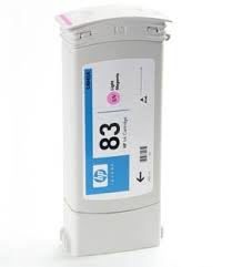 HP 83 680-ml Light Magenta DesignJet UV Ink Cartridge for HP DesignJet 5000, 5500 Plotters - C4945A Partially Used