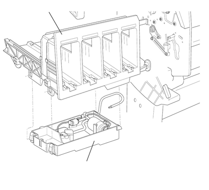 Ink Supply Station (ISS) - For HP DesignJet 1050C and 1055CM Printers - New (C6072-60015)