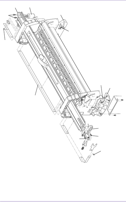 Cutter Actuator Arm - For HP DesignJet 1050C and 1055CM Printers (C6072-60199)