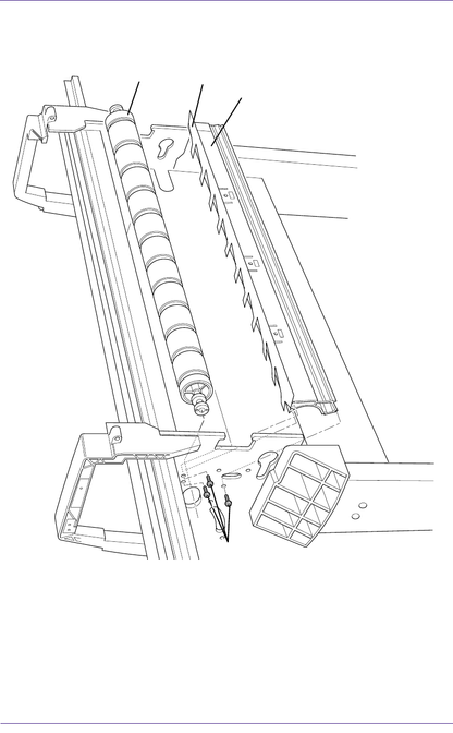 Drive Roller Assembly - For HP DesignJet 1050C and 1055CM Printers (C6072-60191)