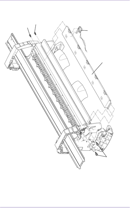 Center guide and media sensor - For HP DesignJet 1050C and 1055CM Printers (C6072-60189)