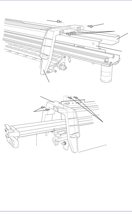 Tube Guide Assembly - For HP DesignJet 1050C and 1055CM Printers (C6072-60195)