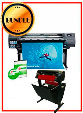BUNDLE - HP Latex 315 54" Printer - NEW - Include Flexi (Rip Software) + 53" 3 ARMS Contour Cut Vinyl Cutter w/ VinylMaster Cut Software - New - New www.wideimagesolutions.com BUNDLE 11999.99