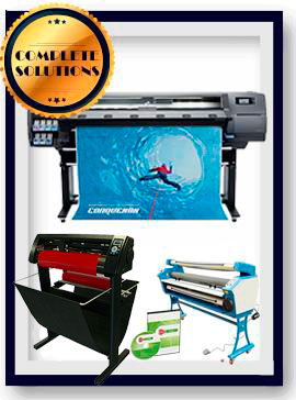 COMPLETE SOLUTION - Plotter HP Latex 315 - NEW + 55" Full-Auto Low Temp. Cold Laminator, With Heat Assisted - New + 53" 3 ARMS Contour Cut Vinyl Cutter w/ VinylMaster Cut Software - New + Flexi RIP Software www.wideimagesolutions.com Complete Solutions 13996.99
