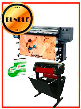 BUNDLE - HP Latex 335" Printer - NEW - Include Flexi (Rip Software) + 53" 3 ARMS Contour Cut Vinyl Cutter w/ VinylMaster Cut Software - New www.wideimagesolutions.com BUNDLE 12995.99