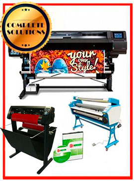COMPLETE SOLUTION - Plotter HP Latex 560 - NEW + 55" Full-Auto Low Temp. Cold Laminator, With Heat Assisted - New + 53" 3 ARMS Contour Cut Vinyl Cutter w/ VinylMaster Cut Software - New - Includes Flexi RIP Software www.wideimagesolutions.com Complete Solutions 21850.99