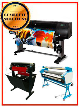 COMPLETE SOLUTION - Plotter HP Designjet Z6200 42" - Recertified - (90 Days Warranty) + 55" Full-Auto Low Temp. Cold Laminator, With Heat Assisted - New + 53" 3 ARMS Contour Cut Vinyl Cutter w/ VinylMaster Cut Software - New www.wideimagesolutions.com Complete Solutions 6150.99