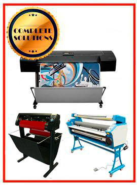 COMPLETE SOLUTION - Plotter HP Designjet Z2100 24&quot; - Recertified - (90 Days Warranty) + 55&quot; Full-Auto Low Temp. Cold Laminator, With Heat Assisted - New + 53&quot; 3 ARMS Contour Cut Vinyl Cutter w/ VinylMaster Cut Software - New www.wideimagesolutions.com Complete Solutions 4250.99
