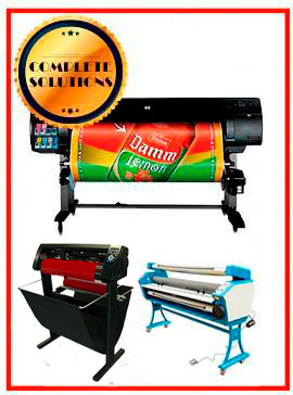 COMPLETE SOLUTION - Plotter HP Designjet Z6100 60" - Recertified - (90 Days Warranty) + 55" Full-Auto Low Temp. Cold Laminator, With Heat Assisted - New + 53" 3 ARMS Contour Cut Vinyl Cutter w/ VinylMaster Cut Software - New www.wideimagesolutions.com Complete Solutions 4650.99